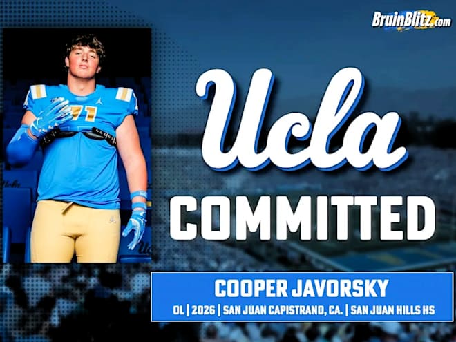 Overwhelming official visit leads IOL Cooper Javorsky to UCLA commitment