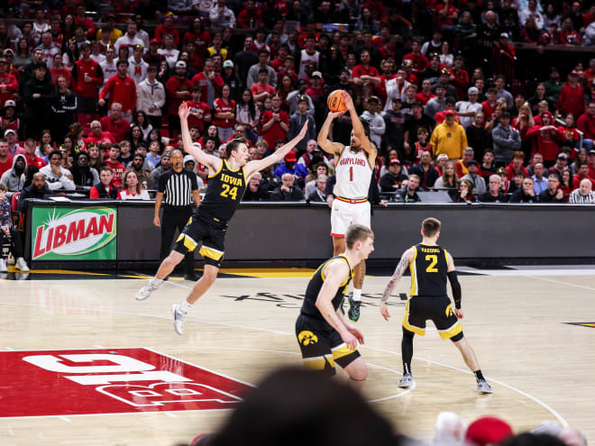 No. 25 Maryland tops century mark in win over Iowa