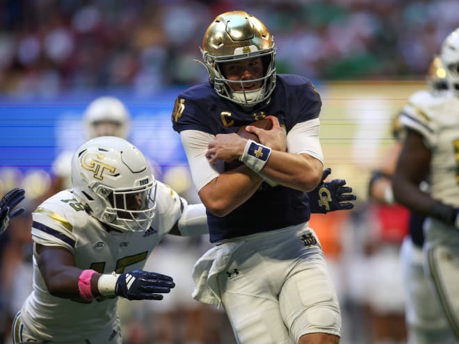 Notre Dame offense finds footing against Georgia Tech after interception