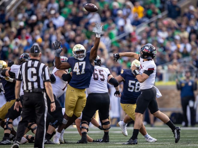 Notre Dame football injury report: Jason Onye remains unavailable vs. GT