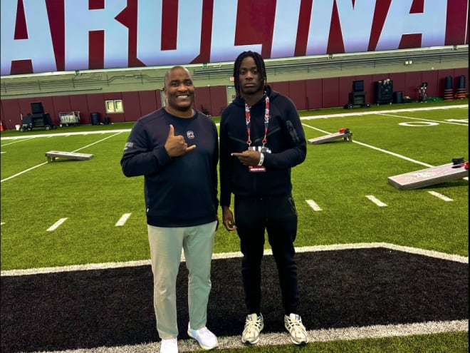 2027 GA OLB Jabios Smith talks Junior Day visit with Shane Beamer, Carolina