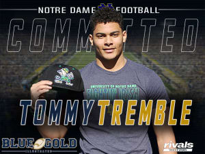 TE Tommy Tremble Commits To Notre Dame