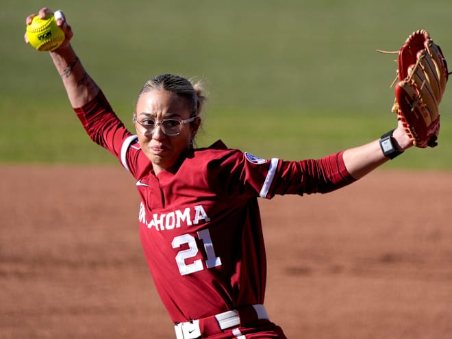 Softball: Sooners explode late to beat Arkansas in series opener