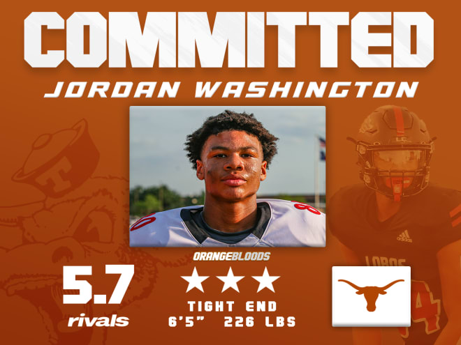 Texas adds TE commitment from Jordan Washington