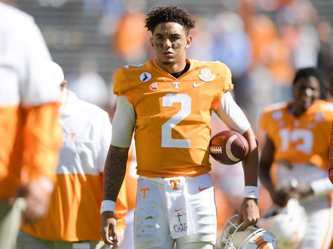 Former Tennessee football QB Jarrett Guarantano speaks on UT 5-star commit