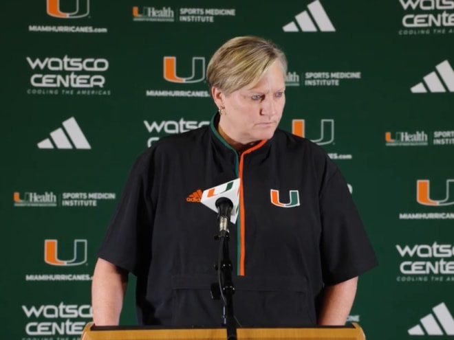 Video: Women's Basketball Coach Tricia Cullop at basketball media day