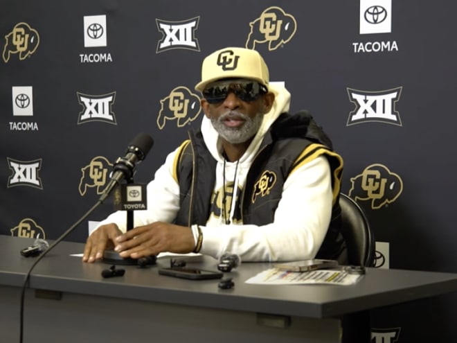 WATCH: CU Head coach Deion Sanders and WR Will Sheppard speak on Tuesday