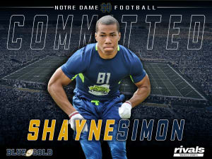 Rivals250 Rover Shayne Simon Commits To Notre Dame