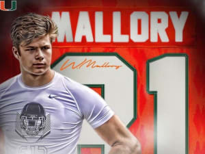 UM commit sat in student section and rooted - loudly - for Canes