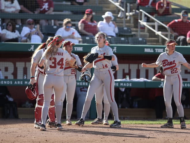 South Carolina softball run-ruled in Alabama series opener