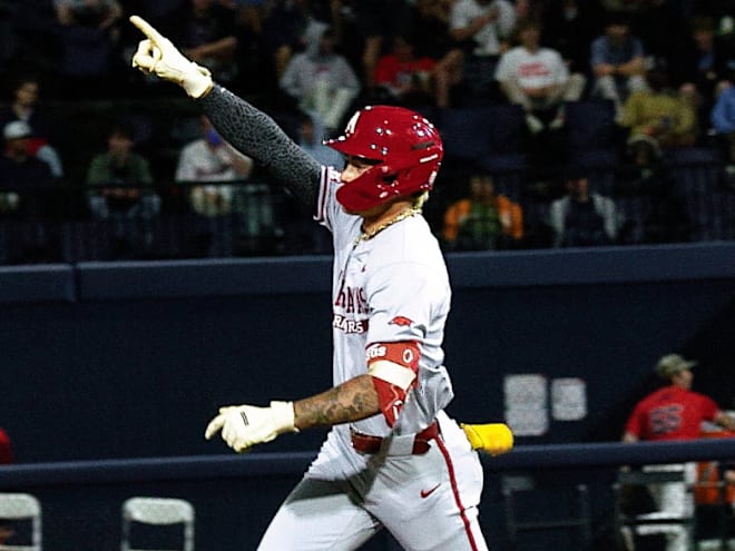 Razorbacks even series against Ole Miss with 12-3 win