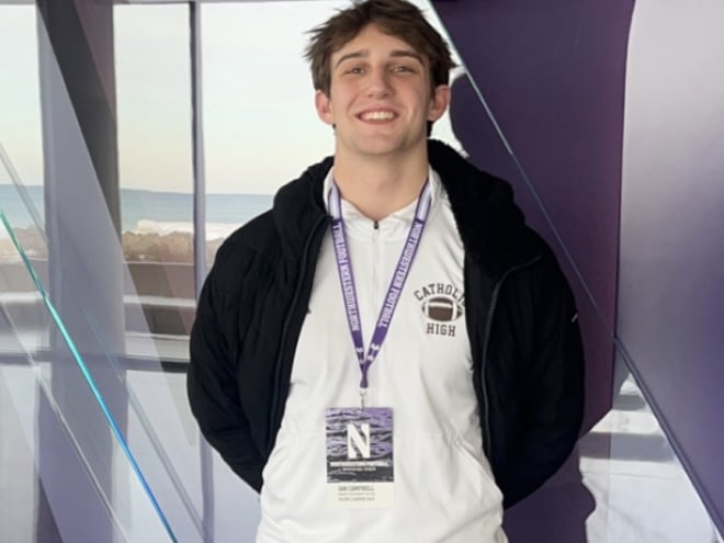 DE Ian Campbell recaps his Northwestern Junior Day visit