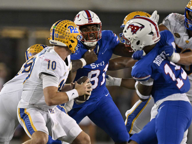 SMU pummels Pitt 48-25