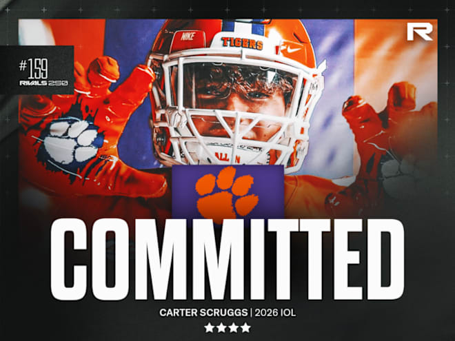 Clemson stays red-hot with a commitment from Rivals250 OL Carter Scruggs