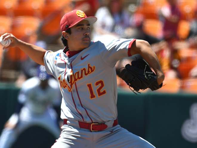 Caden Aoki brings his best on mound as USC wins NCAA regional opener