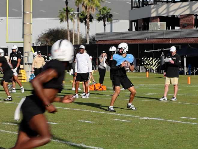 UCF Spring Practice Video: Quarterbacks (March 14)