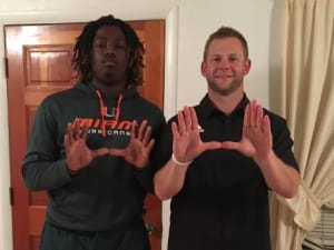 Derick Hunter off UM official visit: "My mind is made up"