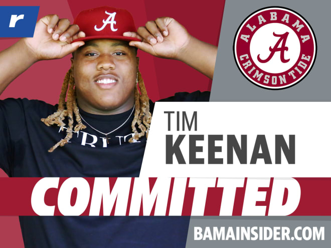 Tim Keenan III: "There is no better school for me than Alabama"