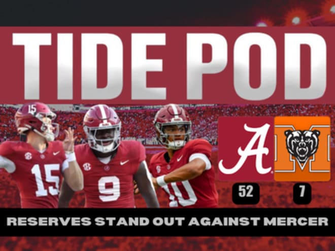 Tide Pod: Alabama demolishes Mercer, Tide's backups shine