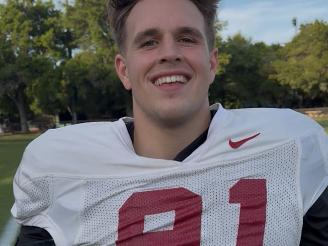 Stanford DL Clay Patterson looks to lead by example and through love