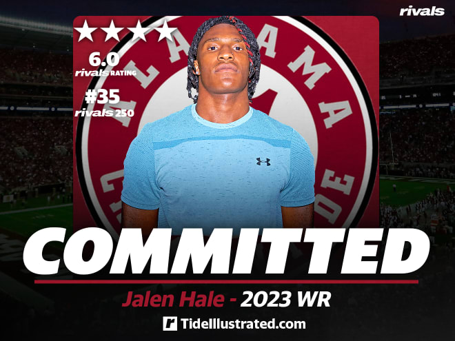 Four-star WR Jalen Hale caps rollercoaster week with commitment to Alabama