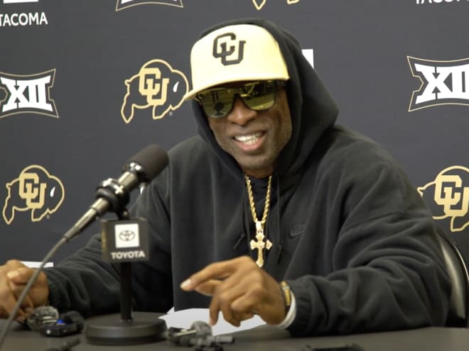 WATCH: Deion Sanders and Colorado players talk after Tuesday's practice