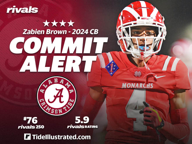 2024 DB Zabien Brown commits to Alabama