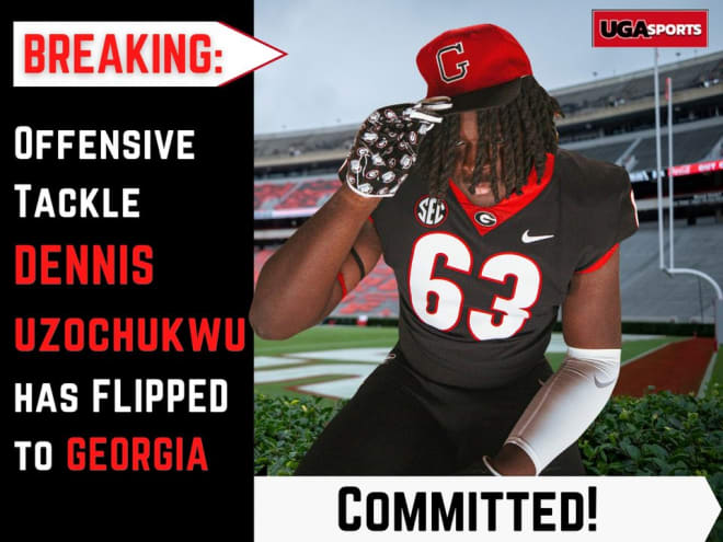 Georgia lands commitment from massive offensive tackle Dennis Uzochukwu