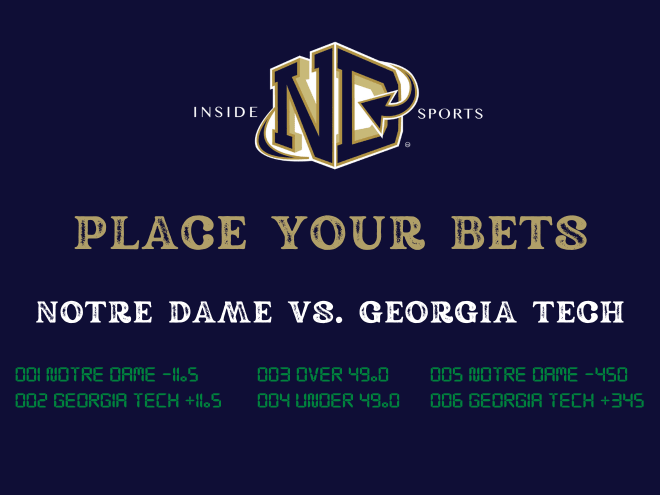 Place Your Bets voting: Notre Dame football vs. Georgia Tech