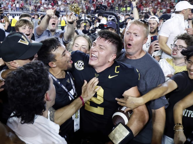 Vanderbilt racks up weekly awards after win over No. 1 Alabama