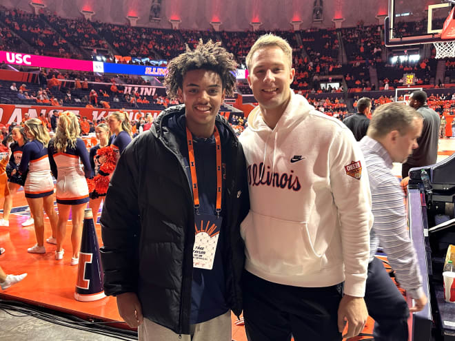 Four-star quarterback Trae Taylor was back at Illinois