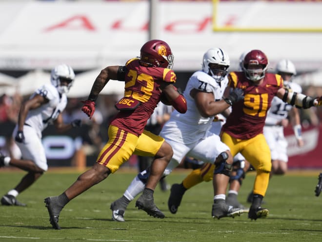 See the PFF grades, snap counts and stats for USC's performance vs. PSU