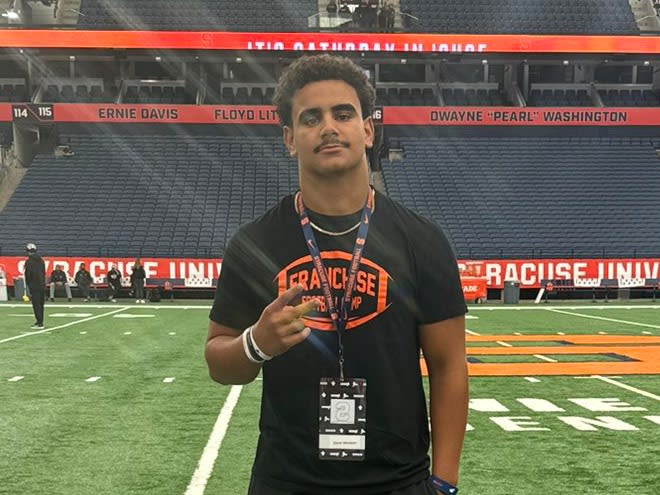 2026 LB Gianni Velazquez talks Syracuse visit: 'They're well coached'