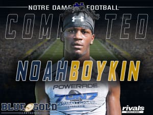 Rivals250 CB Noah Boykin Picks Notre Dame