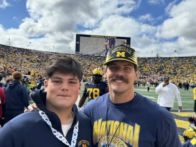 2026 OL Will Conroy enjoys 'high energy' environment at Big House on visit