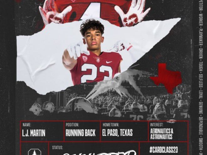 2023 3-star RB LJ Martin flips to Stanford