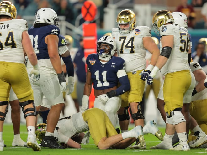 PFF Grades / Snap Counts for Penn State versus Notre Dame