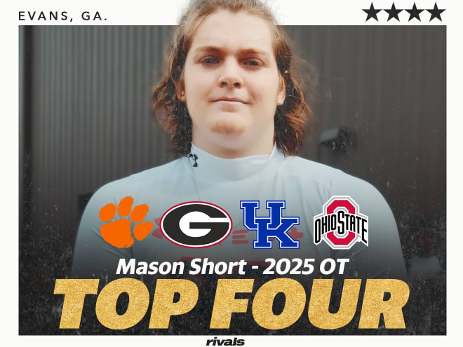 Four programs at the top for Rivals100 offensive line recruit Mason Short