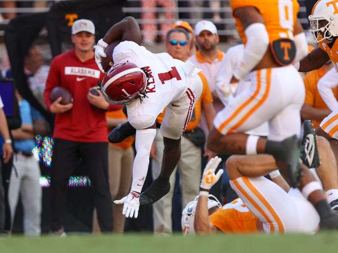 Where does Alabama rank in the polls after its loss to Tennessee?