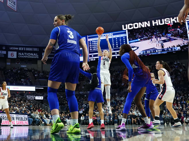 No. 6 UConn Women’s Hoops wallops Pirates on eventful afternoon in Storrs