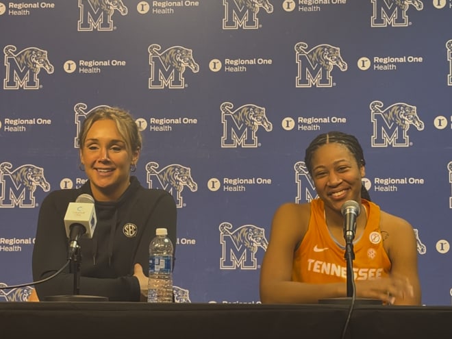 WATCH: Lady Vols coach Kim Caldwell, players react to win over Memphis