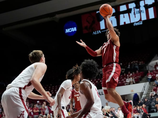 Observations from Alabama’s scrimmage at its Final Four banner reveal