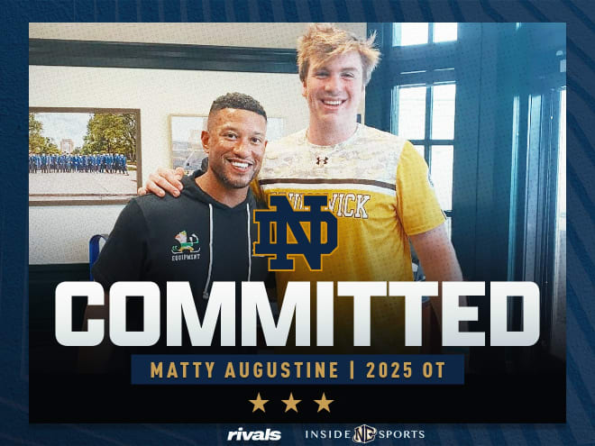 Notre Dame keeps rolling with commitment from 2025 OT Matty Augustine