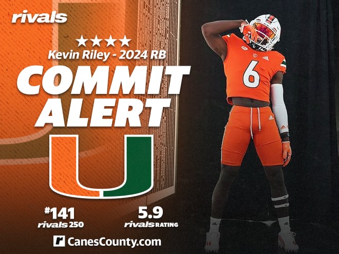 BREAKING: Rivals250 2024 RB Kevin Riley Commits to Miami