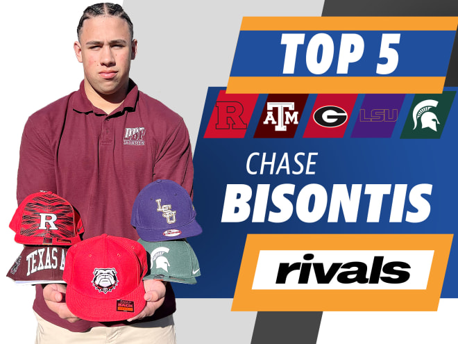 Rivals100 OL Chase Bisontis breaks down his top five contenders