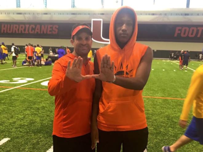 Miami Edison standouts take in UM's Thursday practice: “I love Miami”