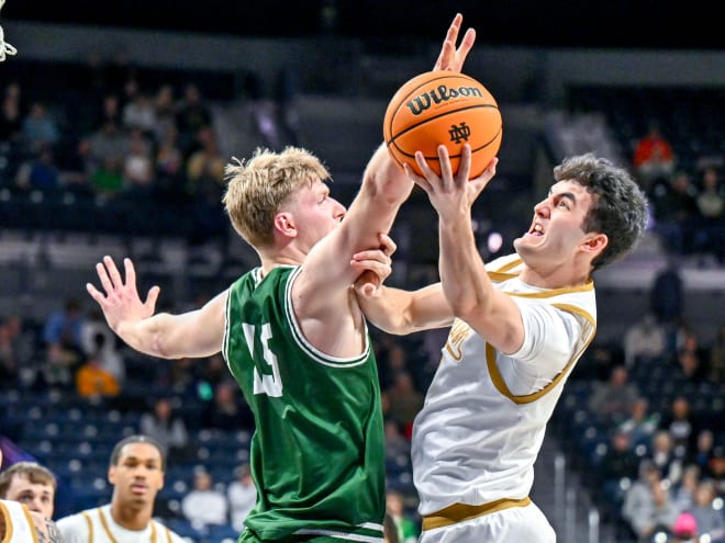 Notre Dame MBB scores season-high 91 points in win over Le Moyne