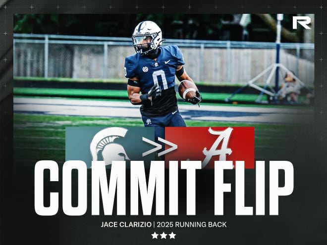 Alabama flips three-star RB Jace Clarizio from Michigan State