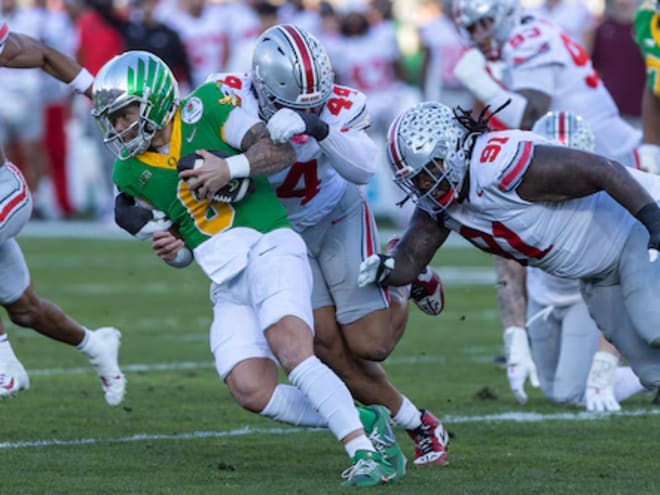 VIDEO: Dan Lanning, Jeffrey Bassa, Dillon Gabriel post Rose Bowl