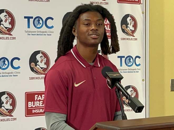 Jeremiah Wilson shows contagious love for football, FSU in first presser